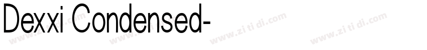 Dexxi Condensed字体转换 Dexxi Condensed字体转换